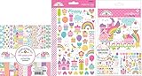 Doodlebug Fairy Tales Bundle with 6x6 Inch Paper Pad, Mini Icons Cardstock Stickers, and Die-Cuts (Set of 3 Items)