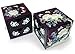 MADDesign Purple Twin Cube Jewelry Box Organizer Hand Made Mother of Pearl Sea Shell Inlay Lacquered Floral Butterfly Pattern