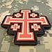 LEGEEON Glow Dark Order Holy Sepulchre Jerusalem Cross Templar Crusaders Tactical Morale PVC Fastener Patch