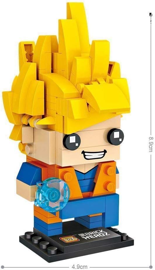Loz Brickheadz Dragon Ball Z Goku Juego de Nanobloques de Construcción de Diamante para Niños y Rompecabezas 3D para Adultos con Caja Opcional con Divertido Juego Educativo iBlock para Niños.: Amazon.es: Juguetes