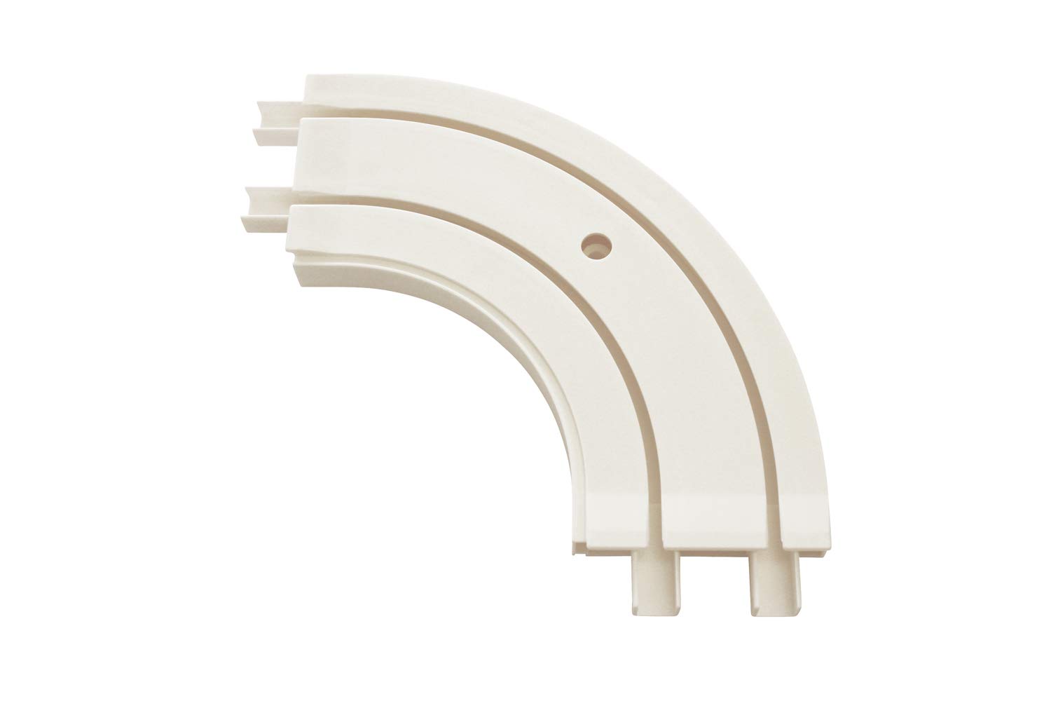 Gardinia Bay Arch for Curtain Rail Extensions GE2 / 2-Track Curtain Rail 90° Angle 13.5/13.5cm Plastic White