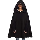 GRACEART Women's Hood Woolen Cape Bridal Wedding Winter Cloak Plus Size Thick Coat