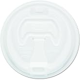 For Dart Optima Reclosable Lid, 12-24oz Foam Cups, White (Pack of 100)