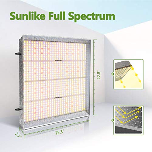 MARS HYDRO TS 3000W LED Grow Light for Indoor Plants Large Commercial Grow Lighting Full Spectrum Plant Growing Light IR Sunlike Led Grow Lamps for Hydroponic Greenhouse Veg Bloom 4x4 5x5 ft Dimmable