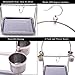 Bird Platform Playground Stainless Steel Perch Gym Stand with Food Bowls for Parrot Macaw African Grey Budgies Parakeet Conure Cage Exercise Toy (L)thumb 2