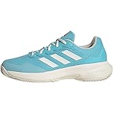 Adidas Women's Gamecourt 2.0 Tennis Shoes Sneaker, Light Aqua Off White Bright Red, 7 UK