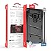 Zizo Bolt Series Samsung Galaxy S9 Case - Full Curved Glass Screen Protector with Holster and 12ft Military Grade Drop Tested (Gun Metal Gray)