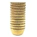Eoonfirst Mini Foil Cupcake Liners Christmas Days Muffin Paper Baking Cups 300 Pcs (Gold)