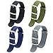 CIVO NATO Strap 4/8 Packs - 16mm 18mm 20mm 22mm 24mm Premium Ballistic Nylon Watch Bands Zulu Style with Stainless Steel Buckle