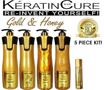 Amazon Com Complete Gold Honeybio 960ml Brazilian Keratin
