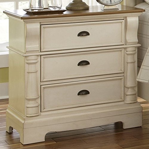 Coaster Home Furnishings Country Nightstand, Oak and Buttermilk