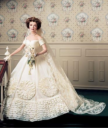 Jacqueline Kennedy Porcelain Heirloom Bride Doll by the jackie doll