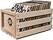 Crosley AC1004A-NA Record Storage Crate Holds up to 75 Albums, Natural primary