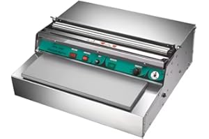 VOTOER Heating Film Sealing Machine, Hand Food Wrap Film Dispenser Wrapper Wrapping Machine for Fruit Tray Food Packaging, 18 inch