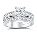 His and Her Wedding Ring Set Matching Bands for Him and Her (Choose Sizes)
