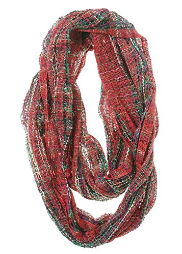 Cejon Mesh Style Scarf (One Size, Red)