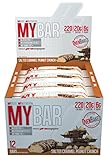 Pro Supps MYBAR Delicious Oven Baked Protein Bar (Salted Caramel Peanut Crunch), 20g Protein, Only 6g Sugar, Gluten-free, No Trans Fat, Healthy on-the-go Snack. 12 Count, Net WT 1.94 ounces