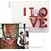 15.7 × 5.7 Inches Valentine's Day Vertical Wall Sign- Red Wooden Plaque Plank with Glitter Heart Ornament Decorative Romantic Love Door Window Hanging Signs for Wedding Party Anniversary Home Decor