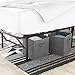 Amazon Basics Foldable Metal Platform Bed Frame with Tool Free Setup, 14 Inches High, Sturdy Steel Frame, No Box Spring Needed, California King, Black