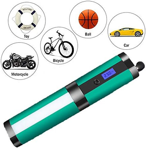 FJHLZ Bike Pump, Portable Intelligent Air Pump 4LED Lamp Column Pump 120W High Power Wireless Charging Tire Pump
