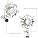 Neewer Silver Microphone Shock Mount Holder Clip Anti Vibration Suspension High Isolation for Studio Condenser Mic, Ideal for Radio Broadcasting Studio, Voice-over Sound Studio and Recording