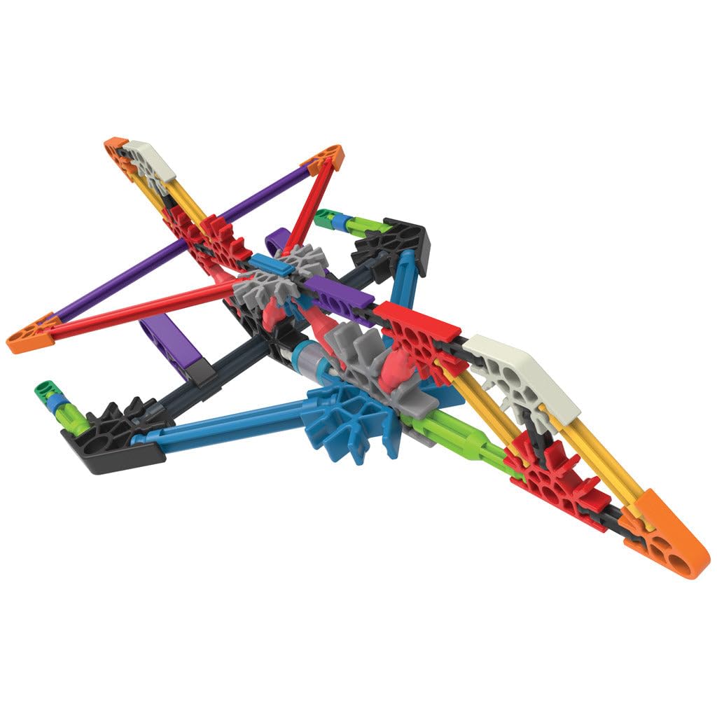 Basic Fun K'NEX | Jumbo Jet Starter Vehicle | Educational Toys for Kids, STEM Learning Kit, 57 Pieces Construction Toy Ages 5 17022