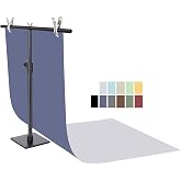 Yoocheese Photo Backdrop for Product Photography, 22x34 in Small Product Background with Tabletop T-Shape Stand, 6Pcs/12 Colors for Flat Lay, Food, Jewelry, Cosmetics Photography