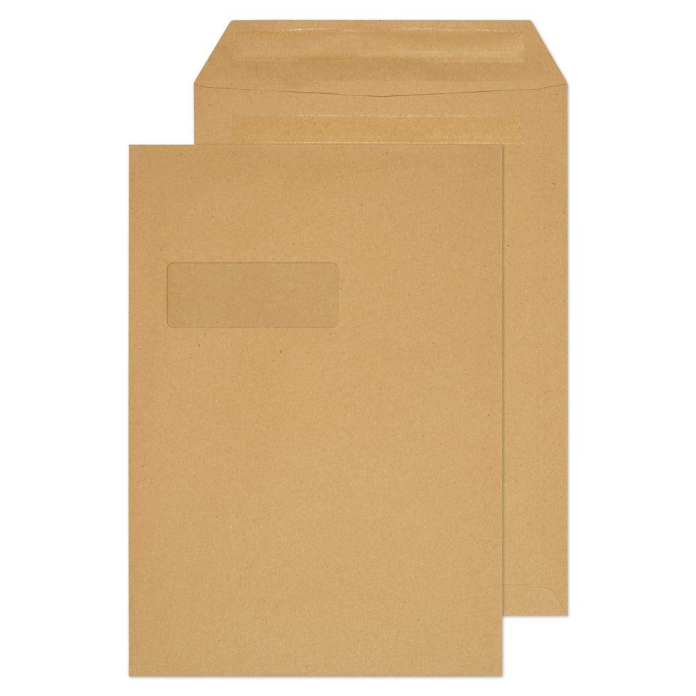 Blake Purely Everyday C4 324 x 229 mm 90 gsm Pocket Self Seal Window Envelopes (12878) Manilla - Pack of 250