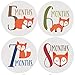 Fox Monthly Baby Stickers, Woodland, Baby Gift, Milestone Stickers, Baby Boy