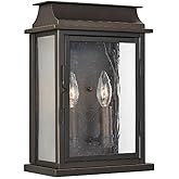 Capital Lighting 936822OZ Bolton Outdoor Wall Sconce, 2-Light 120 Total Watts, 14" H x 9" W, Oiled Bronze