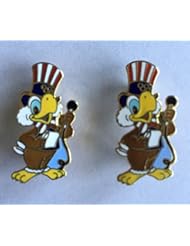 From Amazon.com. Click for details:
 Sports: Set of 2 Sam the Eagle Olympic Mascot of 1984 Los Angeles Game Holding Microphone Announcer Media Lapel Vintage Collectible Pin - Olympic Pins Sports: Set of 2 Sam the Eagle Olympic Mascot of 1984 Los Angeles Game Holding Microphone Announcer Media Lapel Vintage Collectible Pin - Olympic Pins