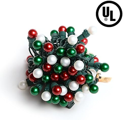 Jemmy Ho 70 PCS G15 LED Globe String Light with Glass Reflectors 18.3ft UL listed 120V String Lights approved For indoor and outdoor (G1519070001)