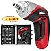 Electric Screwdriver, Hi-Spec DT30326, 3.6V 1300mAh Rechargeable Li-ion Battery Cordless Power Screwdriver with 4 LEDs, 102 Piece Bits Set primary