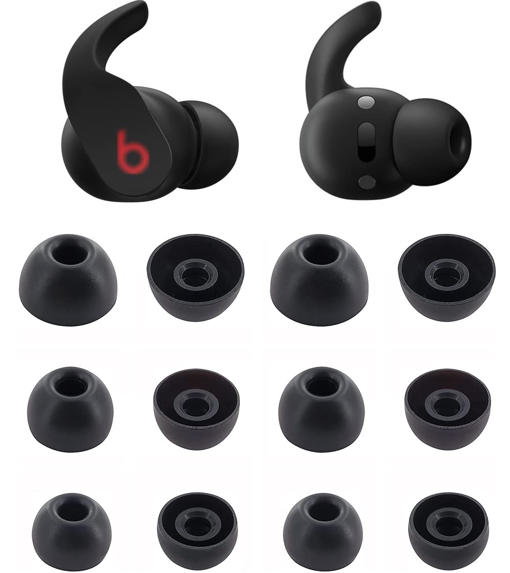 Photo 1 of ALXCD Eartips Compatible with Beats Fit Pro, S/M/L 3 Sizes 6 Pairs Soft Silicon Earbuds Tips Replacement Ear Tips, Compatible with Beats Fit Pro, 6 Pairs Black