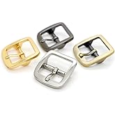CRAFTMEMORE 3/4 Inch Single Prong Belt Buckle Square Center Bar Buckles Craft Accessories SC04 - Pick Color