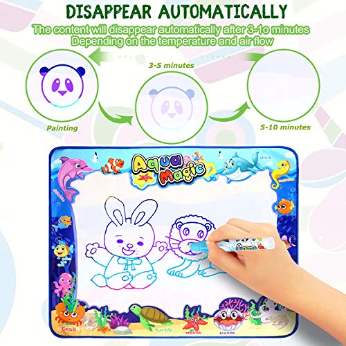 image for Adsoner Water Magic Mat, Aqua Drawing Magic Mat, Water Painting Doodle