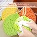 BAIMEI Bath Sponge, Soft Loofahs Pouf Shower Sponge for Delicate Skin Soothing Body Luffa Sponge 2 Pcs/Pack