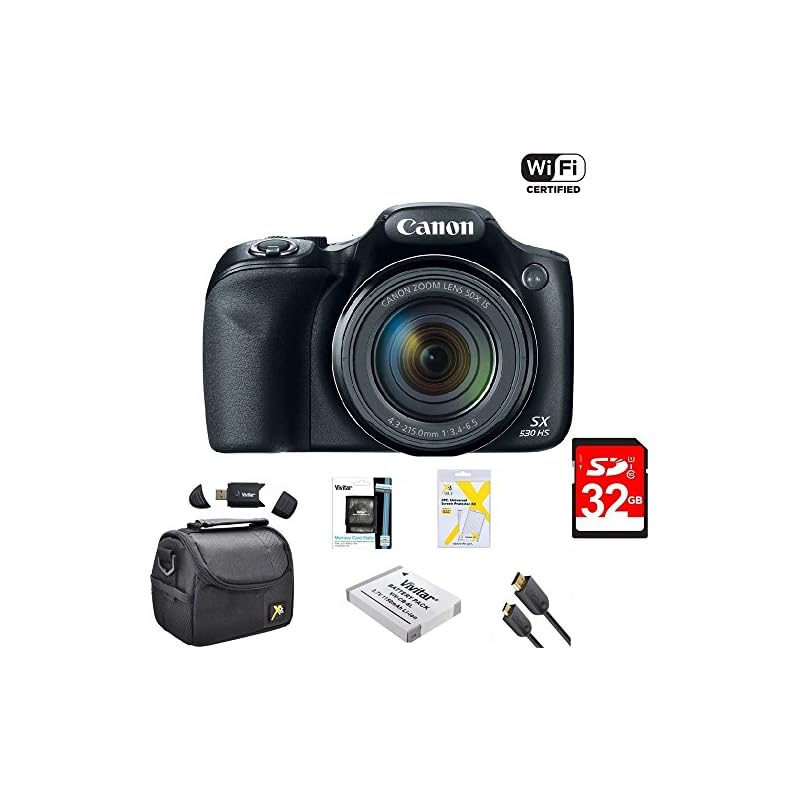 Canon PowerShot SX530 HS WiFi Enabled Digital Camera with deluxe