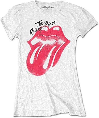 Rock Off Trade Rockoff Trade Women's Spray Tongue T-shirt, White, X-large