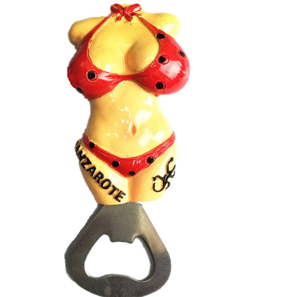 3D Lanzarote Sexy chica España Souvenir nevera imán abrebotellas ...