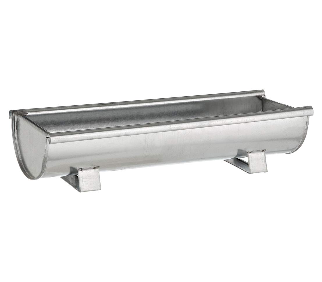 Dehner Gutter Planter, Approx. 60 x 17 x 10 cm, Galvanised, Silver