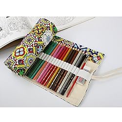 SIPLIV Canvas Roll-up Pencil Wrap, Travel Drawing