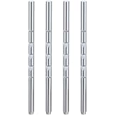 COOLHIYA 4Pcs Straight Metal Headrest Rods for Car and RV Seats Auto Seat Support Poles with Anti-Shake Design Comfortable Neck Support for Extended Trips and Vehicle Interior Upgrade