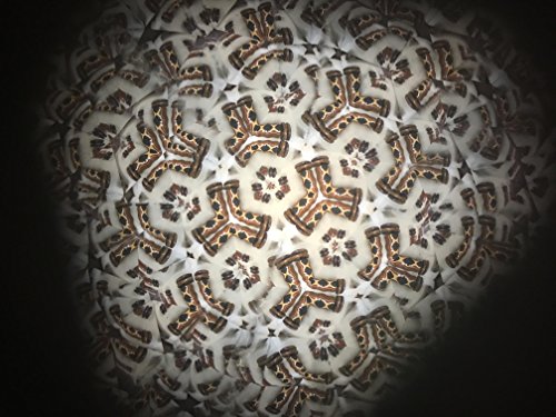 N & J Kaleidoscope Teleidoscope in Padauk Wood, 4 1/2 Inch, Inlaid Woods of Padauk, Ebony, Teak and Jalneem