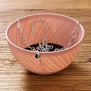 KRBCSFA Cesta Colgante de Flores 15 * 15 * 8.5cm Cesta Colgante de