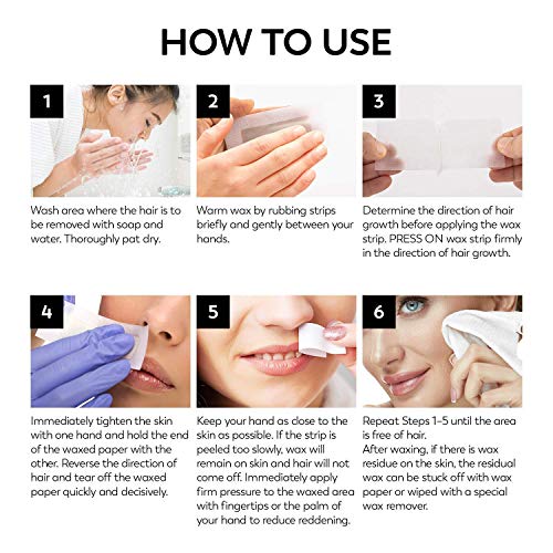 ShineMore Facial Wax Strips Hypoallergenic for All Skin Types Wax