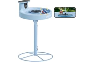 Birdfy Smart Bird Bath with Camera Solar Powered & Fountain & Stand, Dual-Lens Camera for Wildbird Watching, Auto Capture Bird Videos & Motion Detection (AI Lifetime)