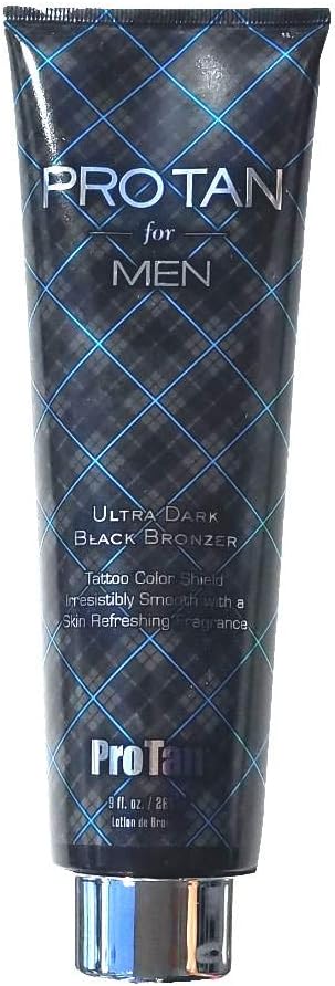Pro Tan Ultra Dark Black Bronzer for Men Tanning Lotion 9oz