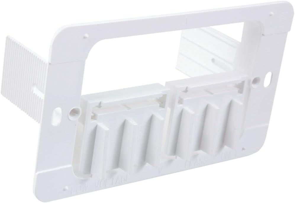 Erico MP1P Plain Acrylonitrile Butadiene Styrene 1-Gang Plastic Low Voltage Mounting Plate Caddy
