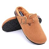 Seranoma Micro Suede Plush Lined Cork Clog Slippers